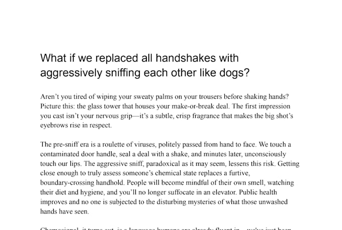 write a riveting lifestyle article